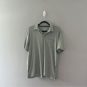 Vineyard Vines Green Edgartown Polo Short Sleeve Stripes Size Medium